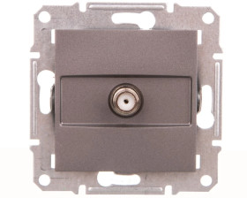 ASFORA Gniazdo SAT końcowe bez ramki stal EPH3700162