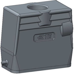 Housing, size HA10, die-cast aluminum, NPT1/2, angled/straight, clip locking, IP65, T1329107112-000