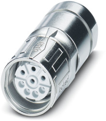 Jack, M23, 8 pole, crimp connection, SPEEDCON locking, straight, 1243172