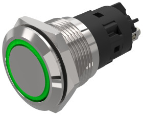 Kontrolka 12V ac/dc, zielona 19mm LED Końcówka lutownicza EAO