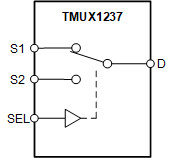 5-V, 2:1 (SPDT) general purpose switch with no overshoot when switching inputs