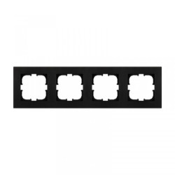 Ramka czterokrotna Exen seria Karell czarny metalik K104/14E