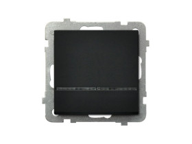 SONATA Wyłącznik hotelowy czarny metalik ŁP-15RS/m/33 OSPEL