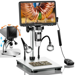 Mikroskop cyfrowy Elektroweb OptiMAX LCD HD 1800p Zoom 1200x 2xLED + pilot