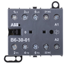 Stycznik 230 V AC ABB styki: 3 4 kW 9 A 3NO Montaż na szynie DIN Śruba B6-30-01-80