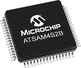 Mikrokontroler Microchip ATSAM LQFP 64-pinowy Montaż powierzchniowy ARM Cortex M4 128 kB 32bit CAN: 120MHz RAM:64 kB