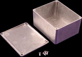 Aluminum die cast enclosure, (L x W x H) 120 x 100 x 65 mm, natural, IP54, 1590CE