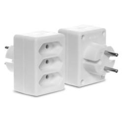 Rozgałęźnik potrójny 3x2P/II biały W-97743