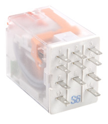 Przekaźnik mocy 24V ac 3PDT Relpol 1.6W, Wciskane 158Ω Wciskane