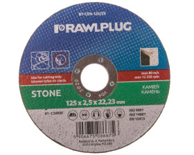 Ściernica korundowa do cięcia i szlifowania kamienia 125x22,23mm RT-CDS-125/25