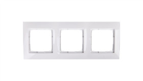 Simon 54 Premium Ramka Potrójna Biała /Do Karton-Gips/ Drk3/11