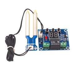 Moduł kontrolera wilgotności gleby XH-M214 z cyfrowym wyświetlaczem do precyzyjnego nawadniania roślin automatycznym zraszaczem