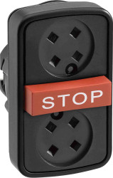 Przycisk, IP66, IP67, IP69K, kolor: Czerwony, Schneider Electric, ZB5