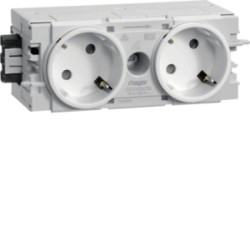 Gniazdo Schuko 2-kr-45st.wtyk zacisk C-Prof bia GS20109010