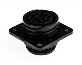 Złącze wielostykowe przemysłowe 14-pinowe, panelowe Gniazdo TE Connectivity