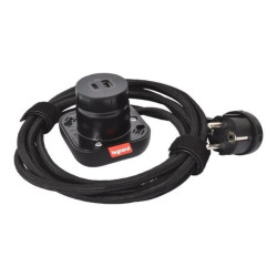INCARA Podstawa ELECTRON USB A+C 2,5 m czarny 654920