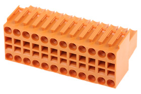 Złącze PCB 24 -pinowe raster 3.5mm 2 -rzędowe Montaż na kablu Żeński Weidmüller