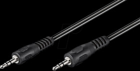 50430 Cable jack, 3.5 mm, AUX, flat, 5 m