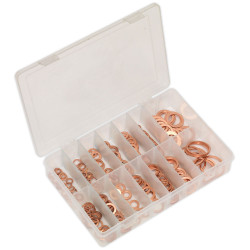Sealey AB020CW Copper Sealing Washer Assortment 250pc - Metric