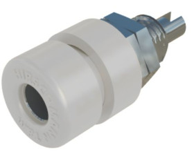 Złącze bananowe Żeński Gwint M6, końcówka lutownicza Biały 32A Hirschmann Test & Measurement rozmiar 4 mm
