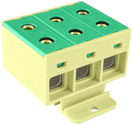 Złączka szynowa 3-torowa 35mm2 żółto/zielona ZGX-3X35 żółto/zielona ENE-00183