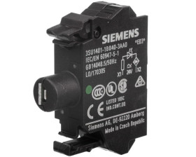 Oprawka blok LED zielony 24V AC-DC montaż czołowy przył sprężynowe SIRIUS ACT 3SU1401-1BB40-3AA0