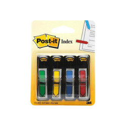 Post-It 7000144924 Sticky Tabs Red Yellow Green Blue Paper Pads &amp; Labels
