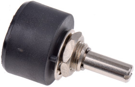 Potencjometr z przewodem nawojowym 250Ω RS PRO średnica wału 6,35 mm 1W długość wału 25mm średnica 25.4mm Montaż