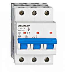 Wyłącznik instalacyjny 6kA, C 13A, 3P Seria AMPARO
