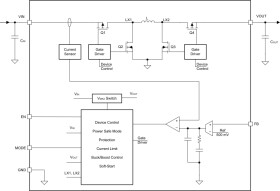 1.5A high-efficiency buck-boost module with integrated inductor