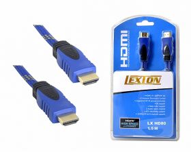 Przyłącze HDMI-HDMI 1.4V niebieskie 1.5m