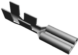 Konektor płaski Żeński 2.79 x 0.51mm długość 0.71cal Izolacja: Nieizolowane Cyna