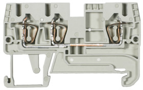 Blok zacisków przelotowych Wieland poziomy: Pojedynczy 22 → 12AWGZacisk WKFN raster: 5mm 24A 800 V