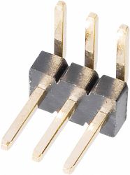 Listwa pinowa kątowa W & P Products 707-1-10-2-20-00, RM 1,27 mm, 1x10 pin, 1 A, czarna