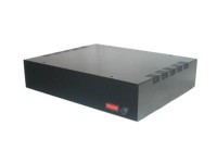 T305 Obudowa metalowa T-305 wymiary: 300 x 65 x 240 mm - czarna - wentylacja