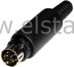Wtyk Mini-Din 5pin na kabel
