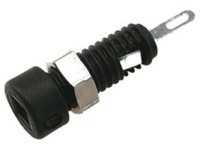 BAN20HIR-G-C Gniazdo bananowe na obudowę - standard 2.0mm czarny - Hirschmann