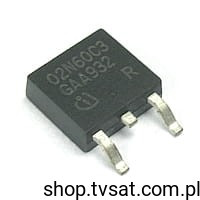 SPD02N60C3 N-FET 650V 1.8A 25W SMD-DPAK INFINEON
