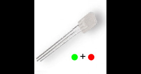 HLMP-0800 green-red rectangular LED - Agilent