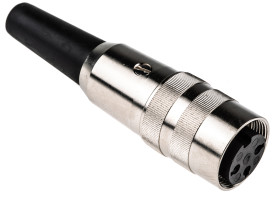 Gniazdo Din 3 -pinowe Żeński Montaż na kablu M16 250 V AC