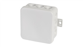 Puszka Instalacyjna Natynkowa E125 75X75x40mm Bezhalogenowa Ip54 Szara F-Tronic