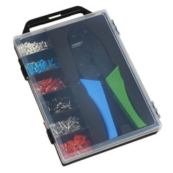 500 Piece Bootlace Ferrules with Crimping Tool Kit