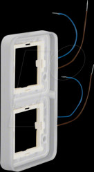 13393513 Rahmen 2fach senkrecht blau beleuchtbar 230 V, für Gehäuse AP W.