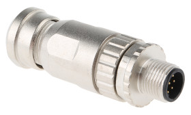 Złącze wielostykowe przemysłowe 8-pinowe M12 Montaż na kablu Wtyczka HARTING