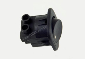 Przeł. kołyskowy okrągły kątowy czarny on-off