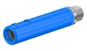 Gniazdo bananowe Żeński Śruba typ Gniazdo bananowe Niebieski 32A Staubli rozmiar 4 mm