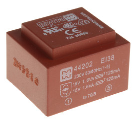 Transformator do druku 15V ac 230V ac 2 wyjścia THT 3.2VA