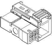 Molex Obudowa złącza pin żeńskiego na kabel 982980004 1 szt.