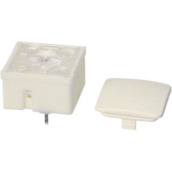 Rafi 3.14100.001 Tact Switch 1 x Off/(On) 100mA 35V Transparent THT 9.7mm