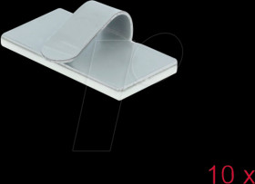 60184 Cable clamp, self-adhesive, stainless steel, pack of 10